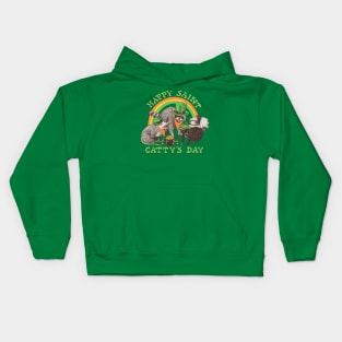 Happy Saint Catty's Day Kids Hoodie